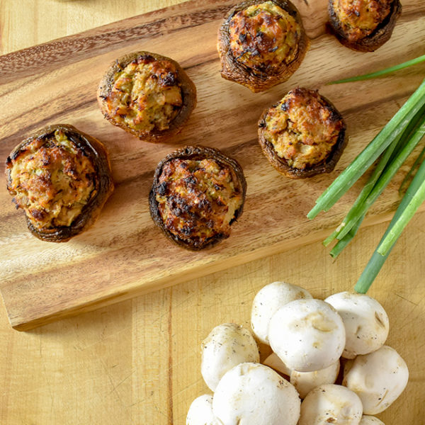 Smoked Stuffed Mushrooms - Langenstein's Catering